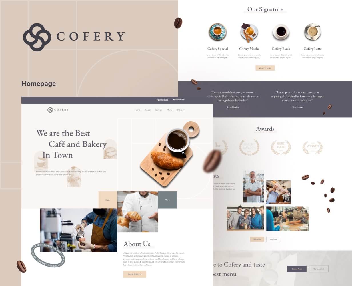 Cofery | Restaurant & Cafe Elementor Template Kit - 1