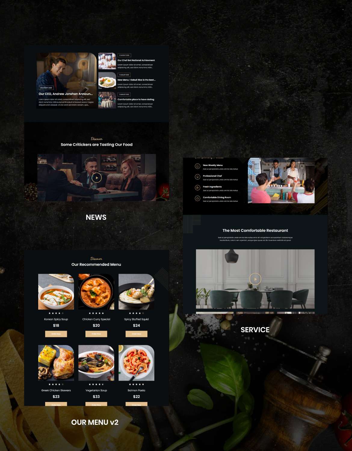 Lezzatos | Restaurant & Cafe Elementor Template Kit - 4